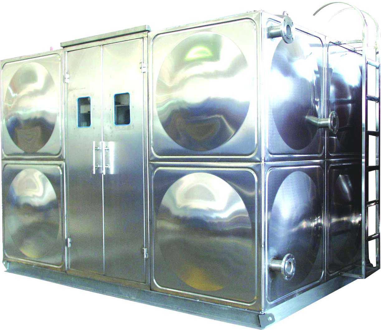 Sistema de bomba de agua centrífuga de estación de suministro de agua inoxidable móvil